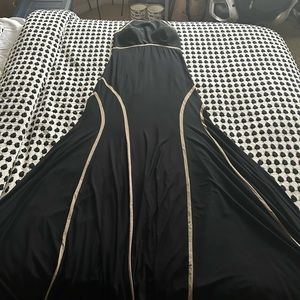 Black gown. Worn once!